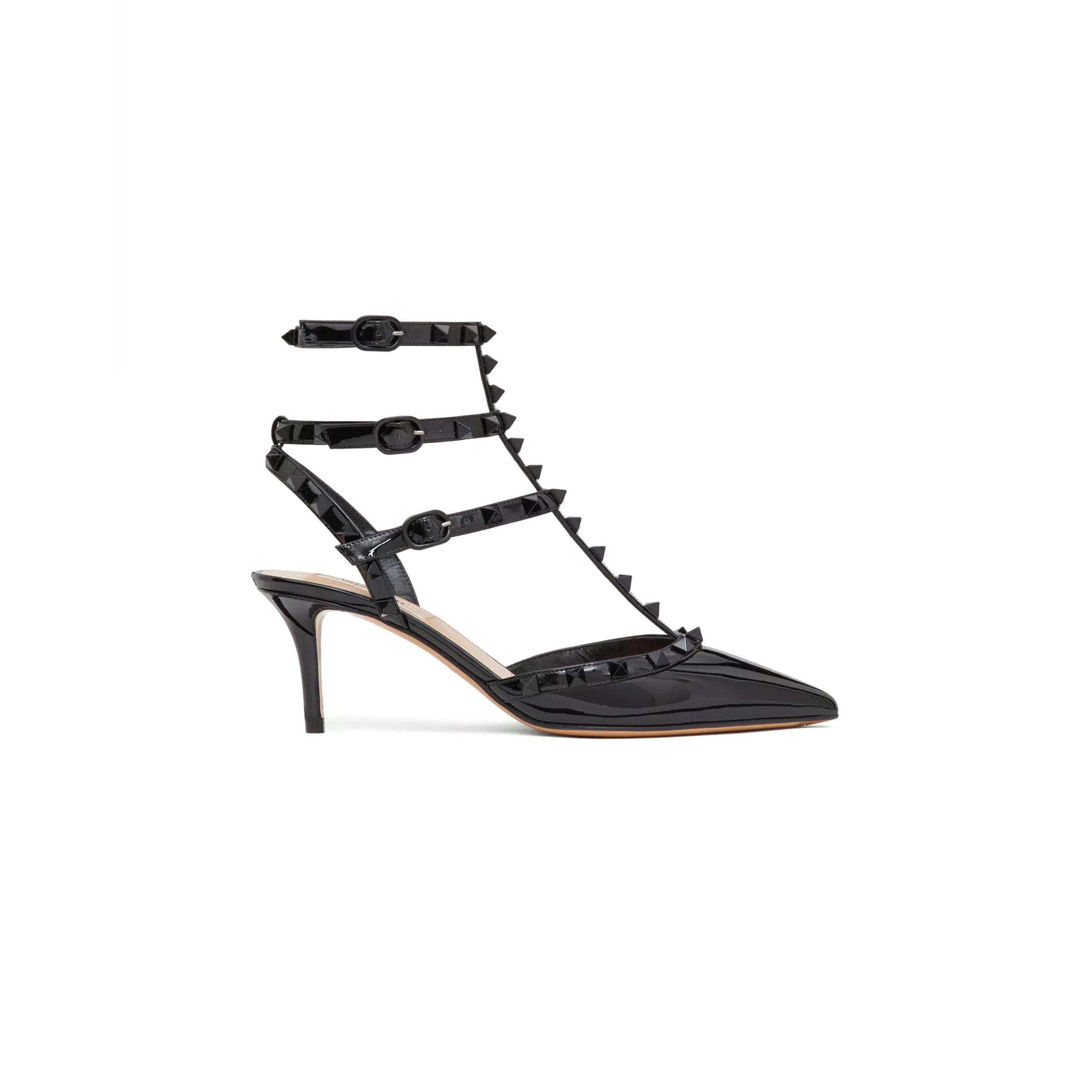 VALENTINO PATENT ROCKSTUD PUMPS WITH MATCHING STRAPS AND STUDS 65 MM 3W0S0375YPX_0NO
